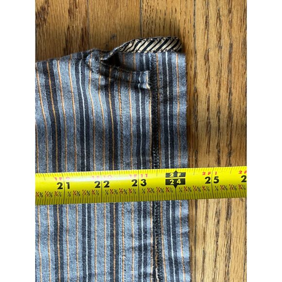 BILLY REID Brown Stripe Short Sleeve 100% Cotton Polo Shirt Top  Mens Size Small - Picture 6 of 7